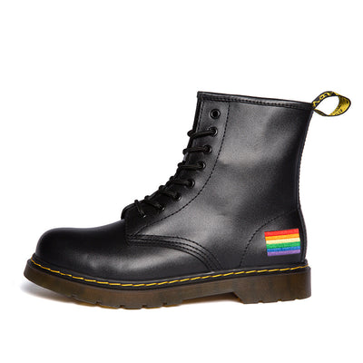 2022 Men Cow Leather Boots Women Fashion Shoes