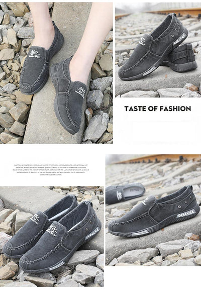 Men Casual Canvas Shoes Breathable Walking 2022 New