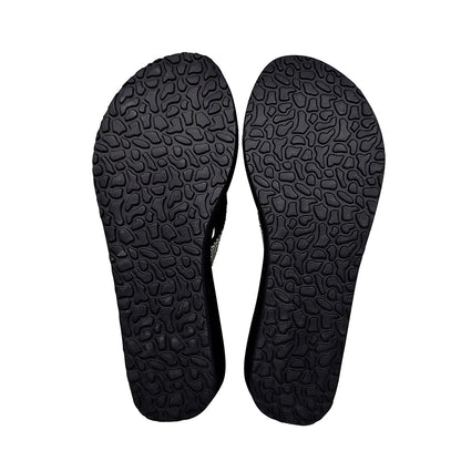 Rhinestone Wedge Flip Flops – 2.17 inch Subtle Lift, All-Day Comfort