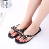 Women Jelly Sandals Rivets Flip Flops