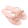 Women Jelly Sandals Rivets Flip Flops