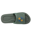 Men Slide Sandals Gray Velcro