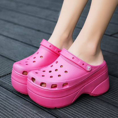 Women Wedge Platform Clog Sandals