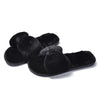 Women Fur Slippers House Sandals Big Bow