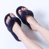 Women Fur Slippers House Flip Flops Winter