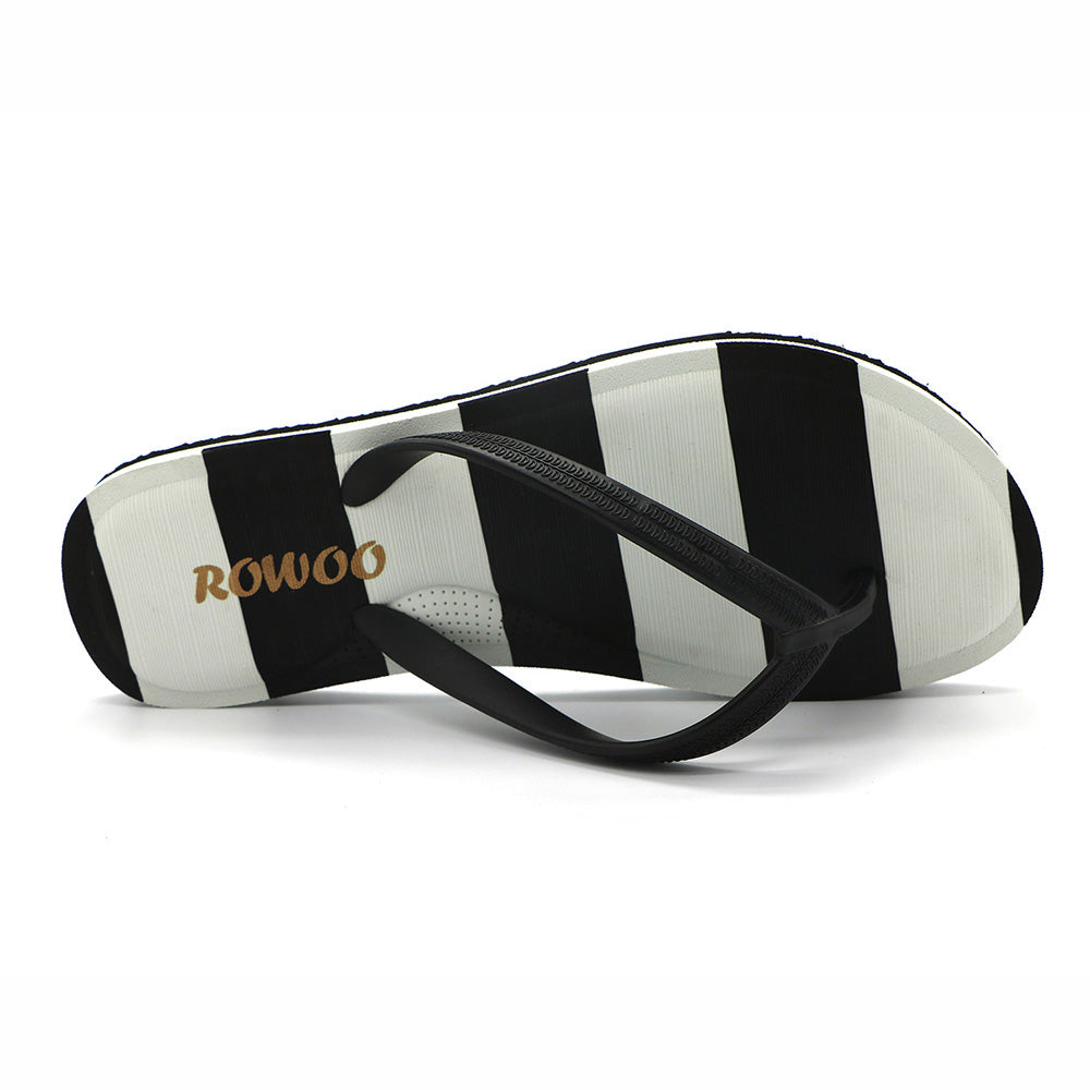 Women's Double Strip Flip Flops Beach Ladies Summer Sandals