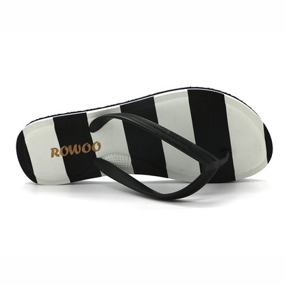 Women's Double Strip Flip Flops Beach Ladies Summer Sandals