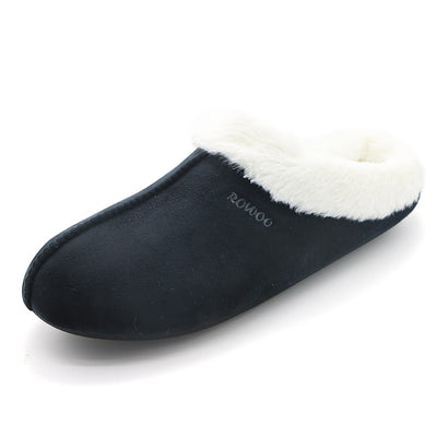 Men's & Women's 2022 Winter Slippers Memory Foam Suede House Sandals