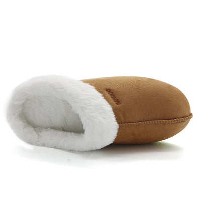 Men's & Women's 2022 Winter Slippers Memory Foam Suede House Sandals