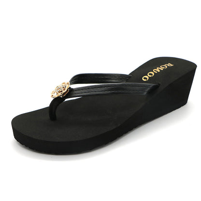 Women's Platform Wedge Summers Sandals Ladies Flip Flops
