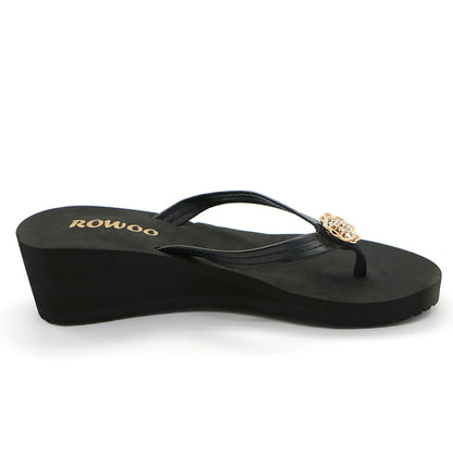 Women's Platform Wedge Summers Sandals Ladies Flip Flops