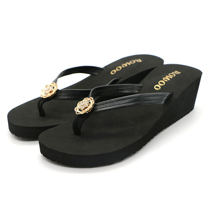Women's Platform Wedge Summers Sandals Ladies Flip Flops