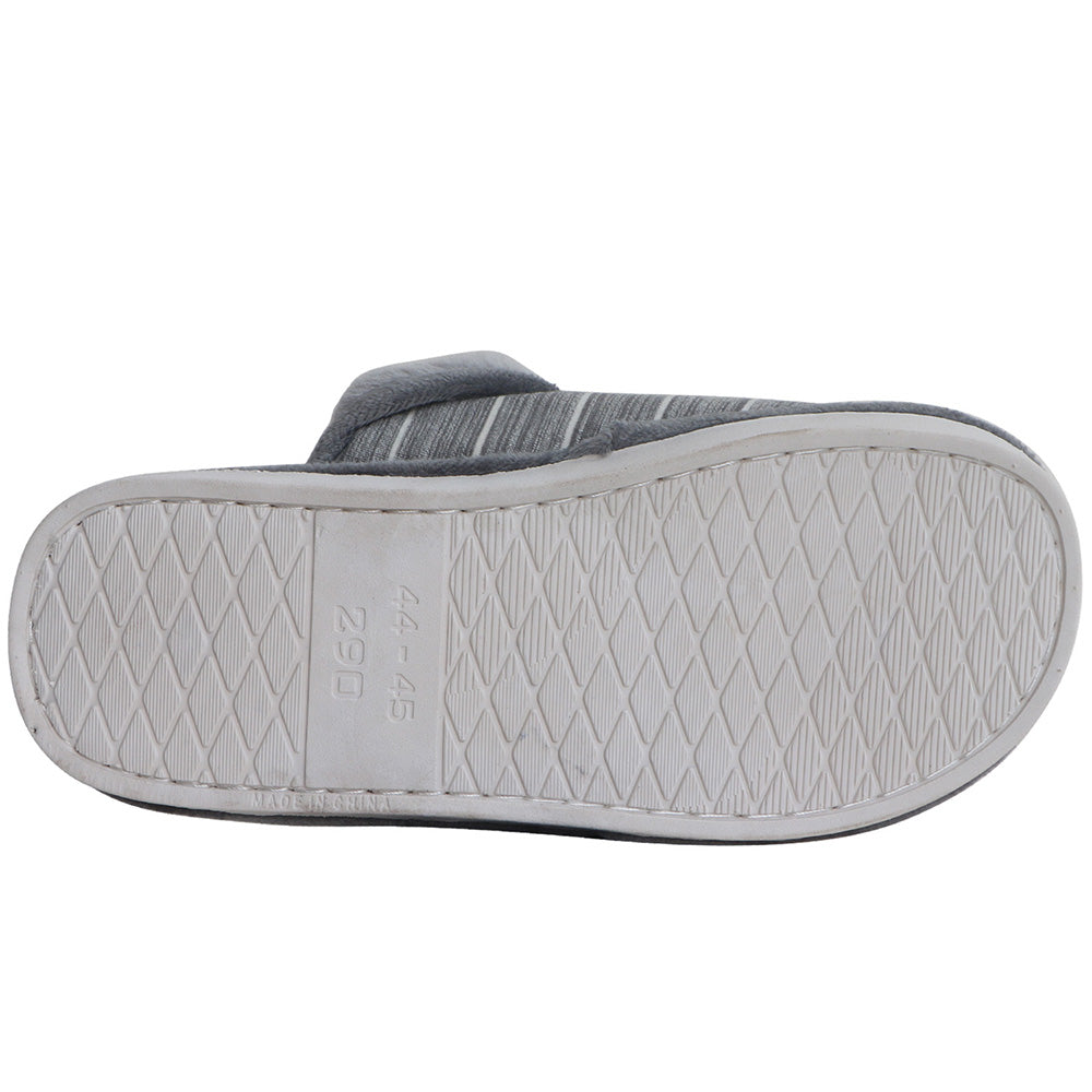 Women's/Men's Cotton Slippers Stripe Fluffy Anti-slip Sandals