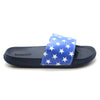Men Slide Sandals Striped Star
