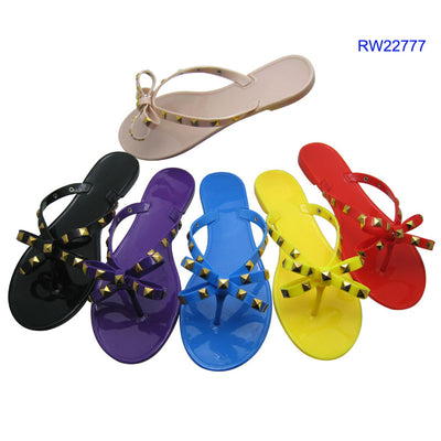 Jelly Sandals Lady PVC Slippers Plastic Sandals For Women RW22777