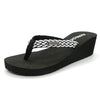 Women's Flip Flops Platform Wedge Weaving Sling 2022 Summer Sandals
