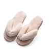 Women Fur Slippers House Flip Flops Winter